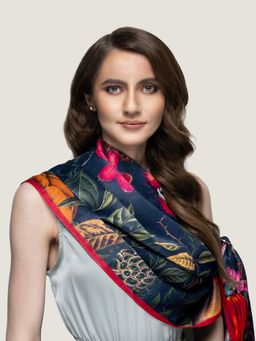 Waraq - Midnight Bloom Stole