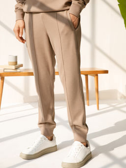 Andamen - Regular Fit Pink Solid Joggers