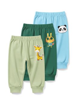 HELLCAT - Multi Colour Baby Boys and Baby Girls Joggers (Pack of 3)