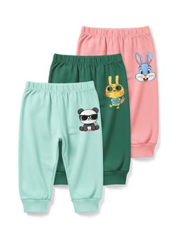 HELLCAT - Multi Colour Baby Boys and Baby Girls Joggers (Pack of 3)
