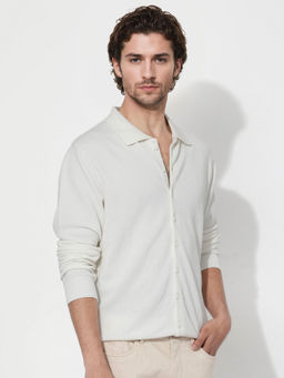 Rare Rabbit - Men White Solid Casual Shirt