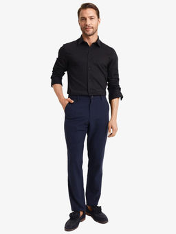 Rare Rabbit - Men Black Textured Casual Shirt