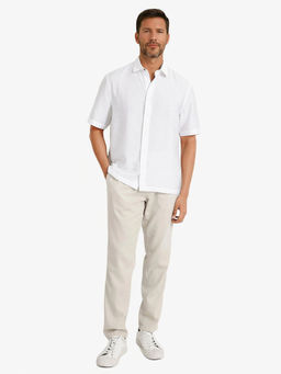 Rare Rabbit - Men White Solid Casual Shirt