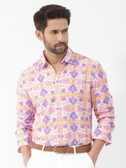 Rare Rabbit - Men Multi-Color Printed Casual Shirt