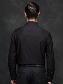 Rare Rabbit - Men Black Printed Party Shirt