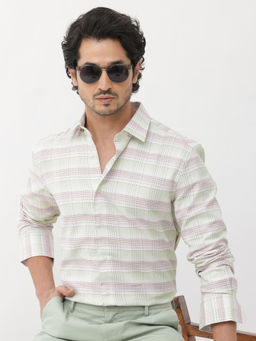 Rare Rabbit - Men Multi-Color Checks Casual Shirt