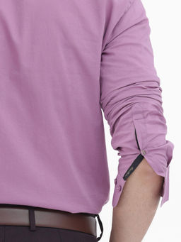 Rare Rabbit - Men Purple Solid Casual Shirt