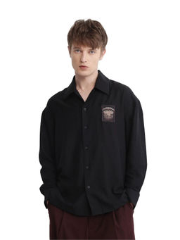Rare Rabbit - Men Black Solid Casual Shirt