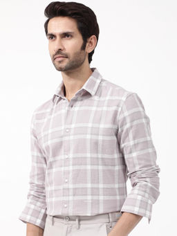 Rare Rabbit - Men Pink Checks Casual Shirt