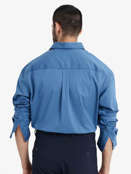 Rare Rabbit - Men Blue Solid Casual Shirt