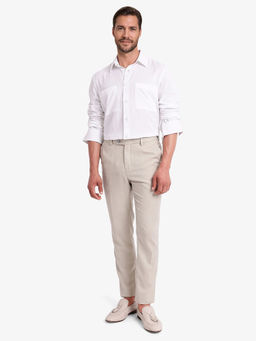 Rare Rabbit - Men White Solid Casual Shirt