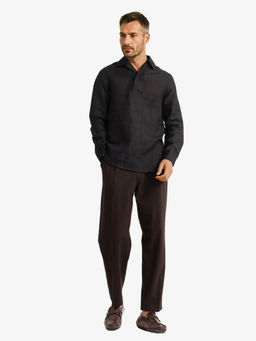 Rare Rabbit - Men Black Solid Casual Shirt