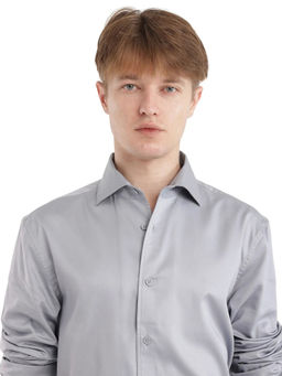 Rare Rabbit - Men Blue Solid Party Shirt