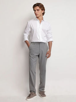 Rare Rabbit - Men White Solid Casual Shirt