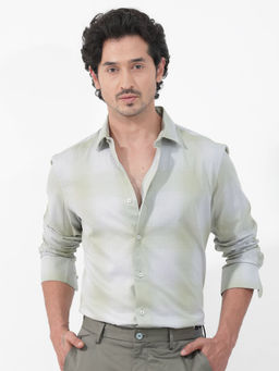Rare Rabbit - Men Green Checks Casual Shirt