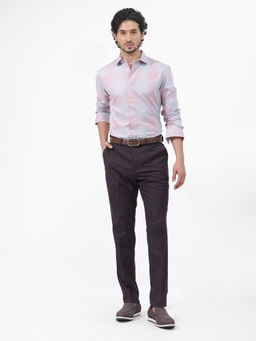 Rare Rabbit - Men Purple Checks Casual Shirt