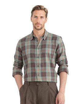 Rare Rabbit - Men Multi-Color Checks Casual Shirt