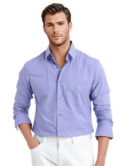 Rare Rabbit - Men Purple Solid Casual Shirt