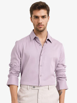 Rare Rabbit - Men Pink Solid Casual Shirt