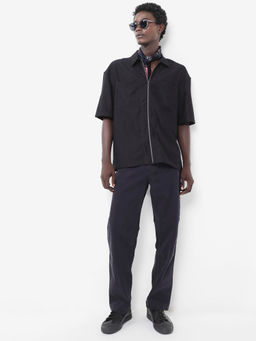 Rare Rabbit - Men Black Solid Casual Shirt