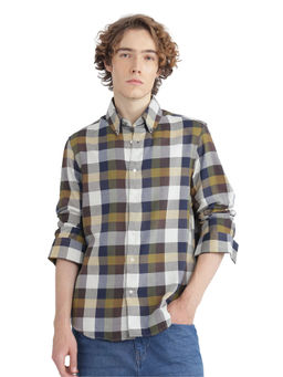 Rare Rabbit - Men Multi-Color Checks Casual Shirt