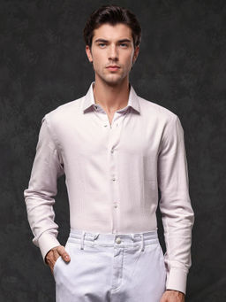 Rare Rabbit - Men Pink Checks Casual Shirt