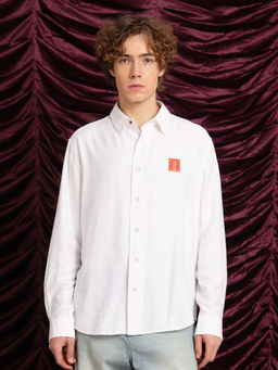 Rare Rabbit - Men White Solid Casual Shirt