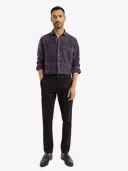 Rare Rabbit - Men Purple Abstract Casual Shirt