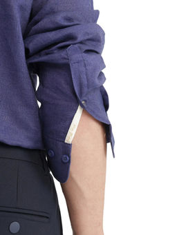 Rare Rabbit - Men Blue Solid Casual Shirt