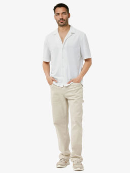 Rare Rabbit - Men White Solid Casual Shirt