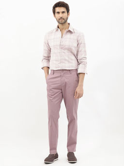 Rare Rabbit - Men Purple Checks Casual Shirt