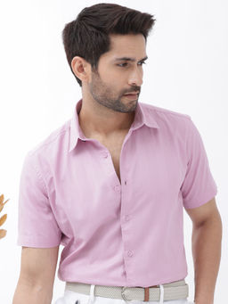 Rare Rabbit - Men Purple Solid Casual Shirt