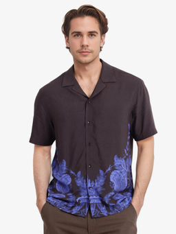 Rare Rabbit - Men Brown Printed Casual Shirt