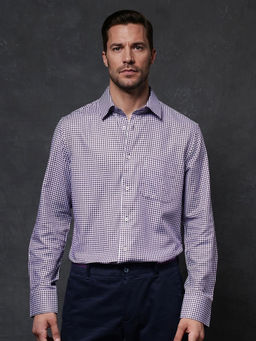 Rare Rabbit - Men Purple Checks Casual Shirt