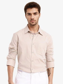 Rare Rabbit - Men Purple Solid Casual Shirt