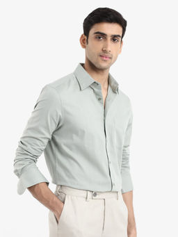 Rare Rabbit - Men Green Solid Casual Shirt