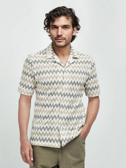 Rare Rabbit - Men Multi-Color Printed Casual Shirt