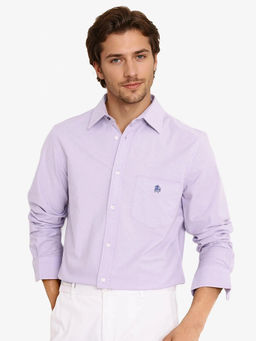 Rare Rabbit - Men Purple Solid Casual Shirt