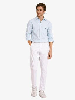 Rare Rabbit - Men Blue Solid Casual Shirt