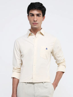 Rare Rabbit - Men Yellow Solid Casual Shirt