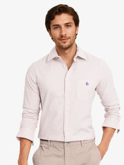 Rare Rabbit - Men Beige Solid Casual Shirt