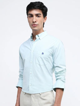 Rare Rabbit - Men Green Solid Casual Shirt