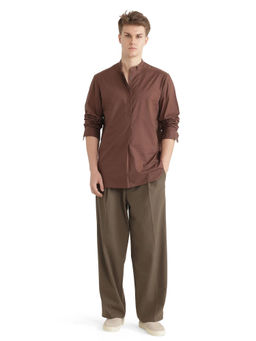 Rare Rabbit - Men Brown Solid Casual Shirt