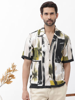 Rare Rabbit - Men Multi-Color Printed Casual Shirt