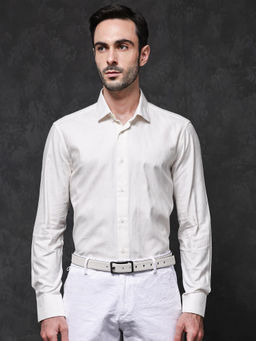 Rare Rabbit - Men White Solid Party Shirt