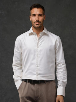 Rare Rabbit - Men White Solid Casual Shirt