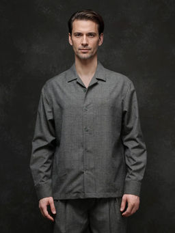 Rare Rabbit - Men Grey Solid Casual Shirt