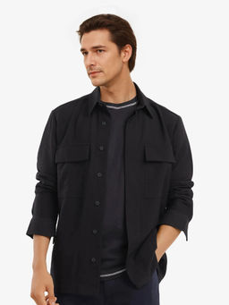 Rare Rabbit - Men Black Solid Casual Shirt