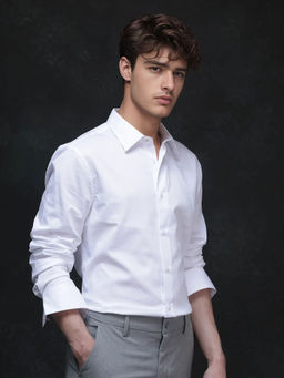 Rare Rabbit - Men White Solid Casual Shirt