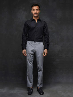 Rare Rabbit - Men Black Solid Party Shirt